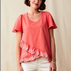 Eureka Springs Embroidered Ruffle Top, size Small by Matilda Jane Clothing