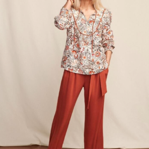 Meadow Brook Women's Blouse with Heart to Heart Warm Welcome wide leg pant set, buy Matilda Jane Clothing